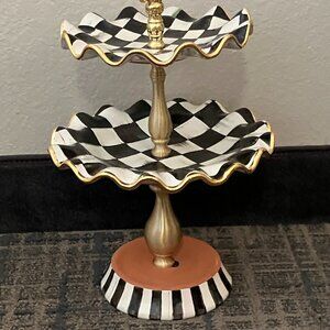 Mackenzie-Childs Three Tier Sweet Stand (missing bottom tier) Retail $699.95